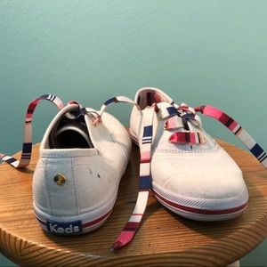 Kate Spade white Keds